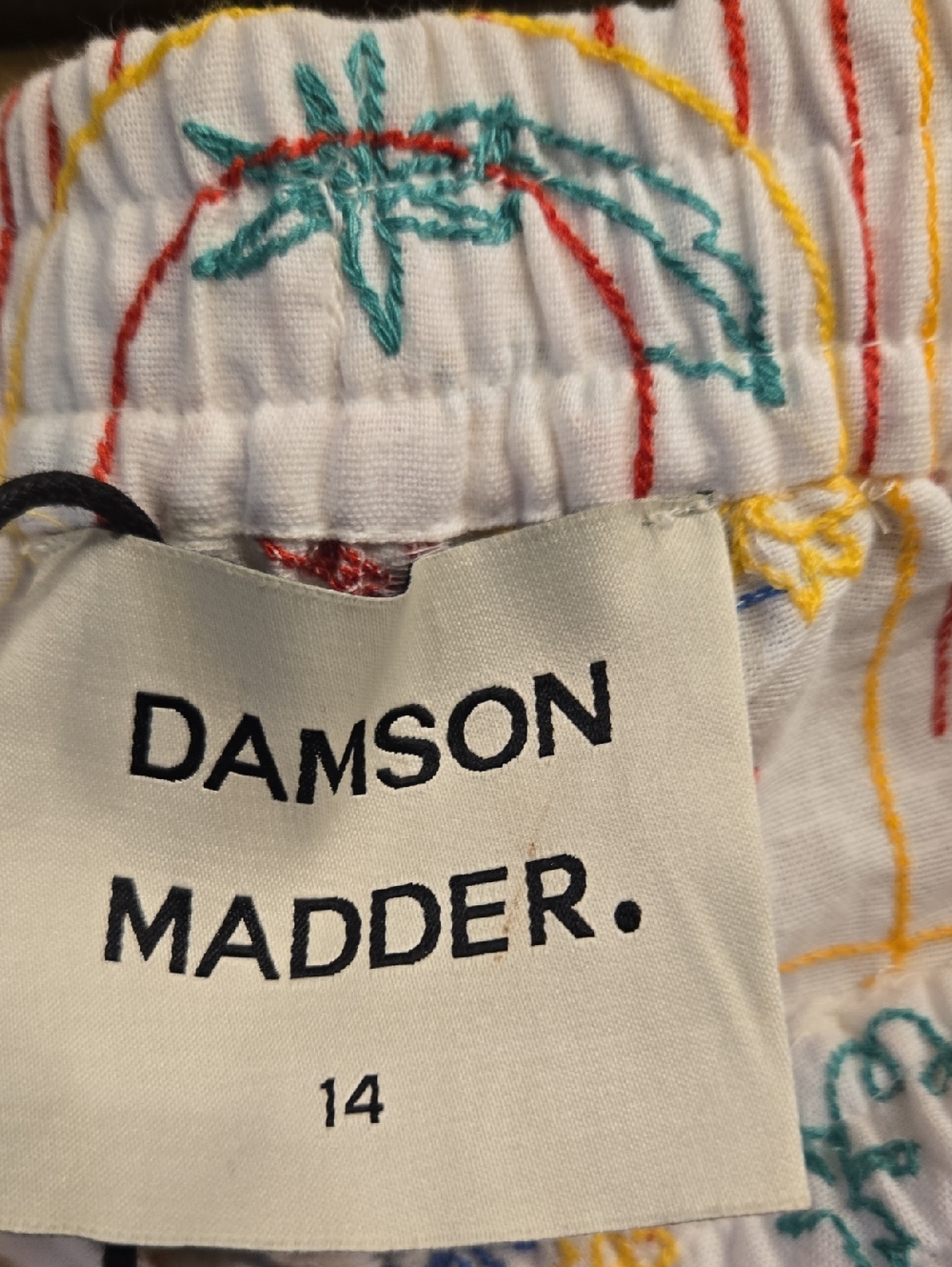 Damson Madder Appetito Embroidered Shorts EU Size 14/ US Size 10 - Picture 7 of 11